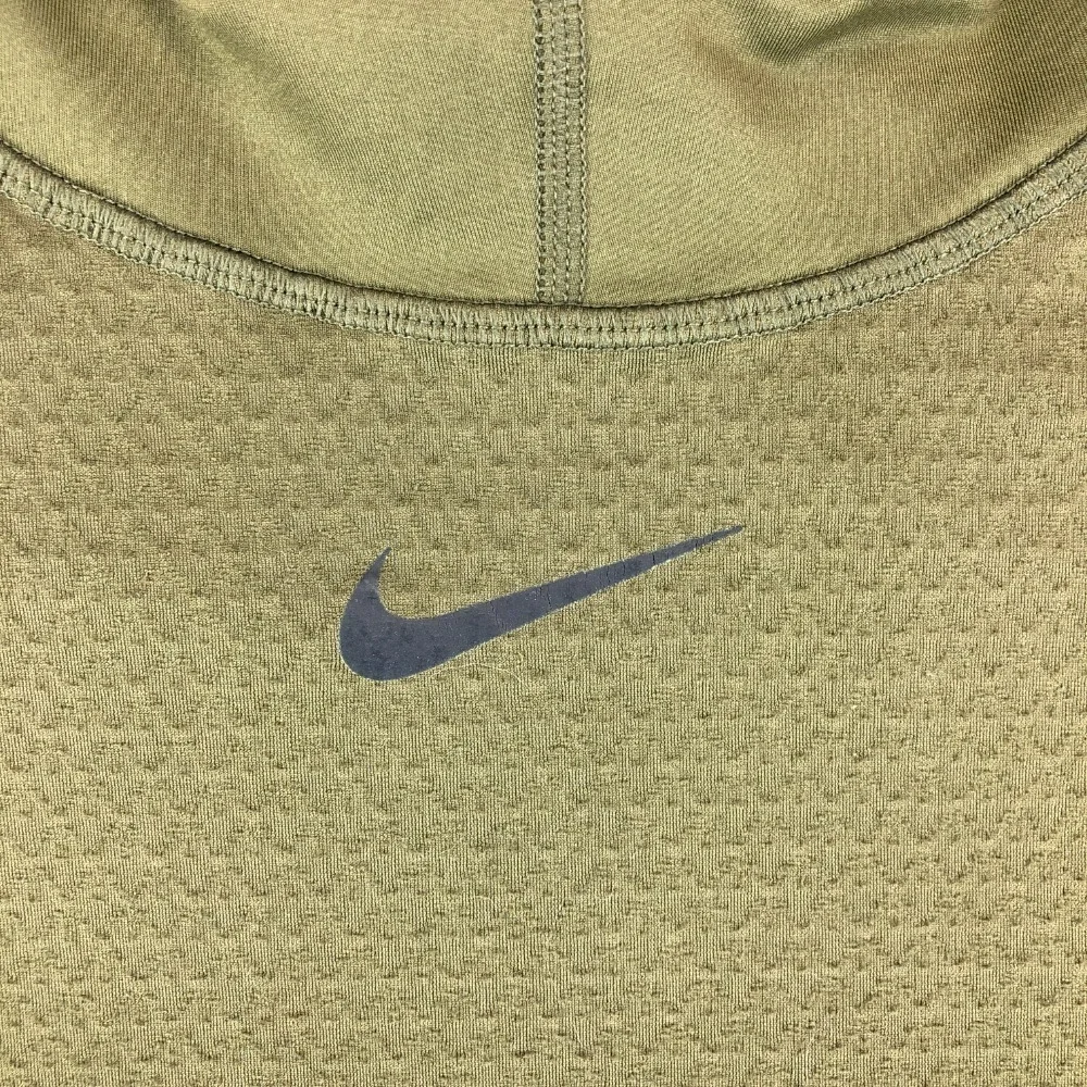 Nike Pro Hyperwarm Hoodie Womens Small Green Slim Athletic‎ Training Top Workout